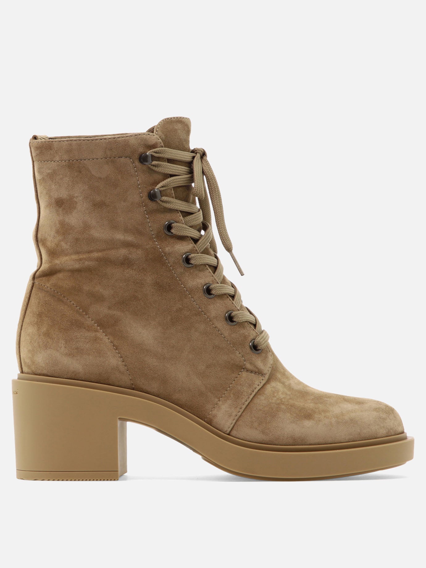 Lace-up boots 100% scamosciato - 100% gomma  Beige - Gianvito Rossi Women | PDP | VIETTI Online Store | Zoom-Modal
