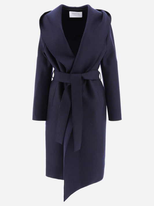 Long coats 100% virgin wool  Blue - Harris Wharf London Women | PLP | VIETTI Online Store 
