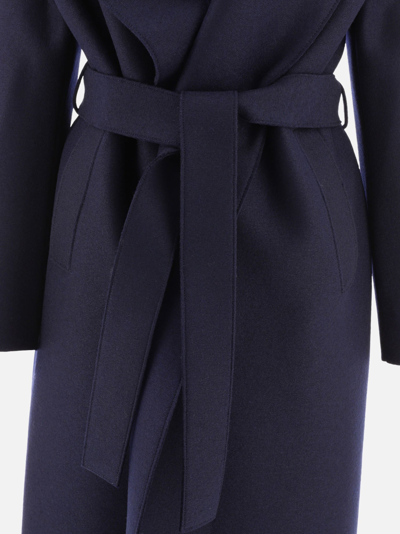 Long coats 100% virgin wool  Blue - Harris Wharf London Women | PDP | VIETTI Online Store | Zoom-Modal_3
