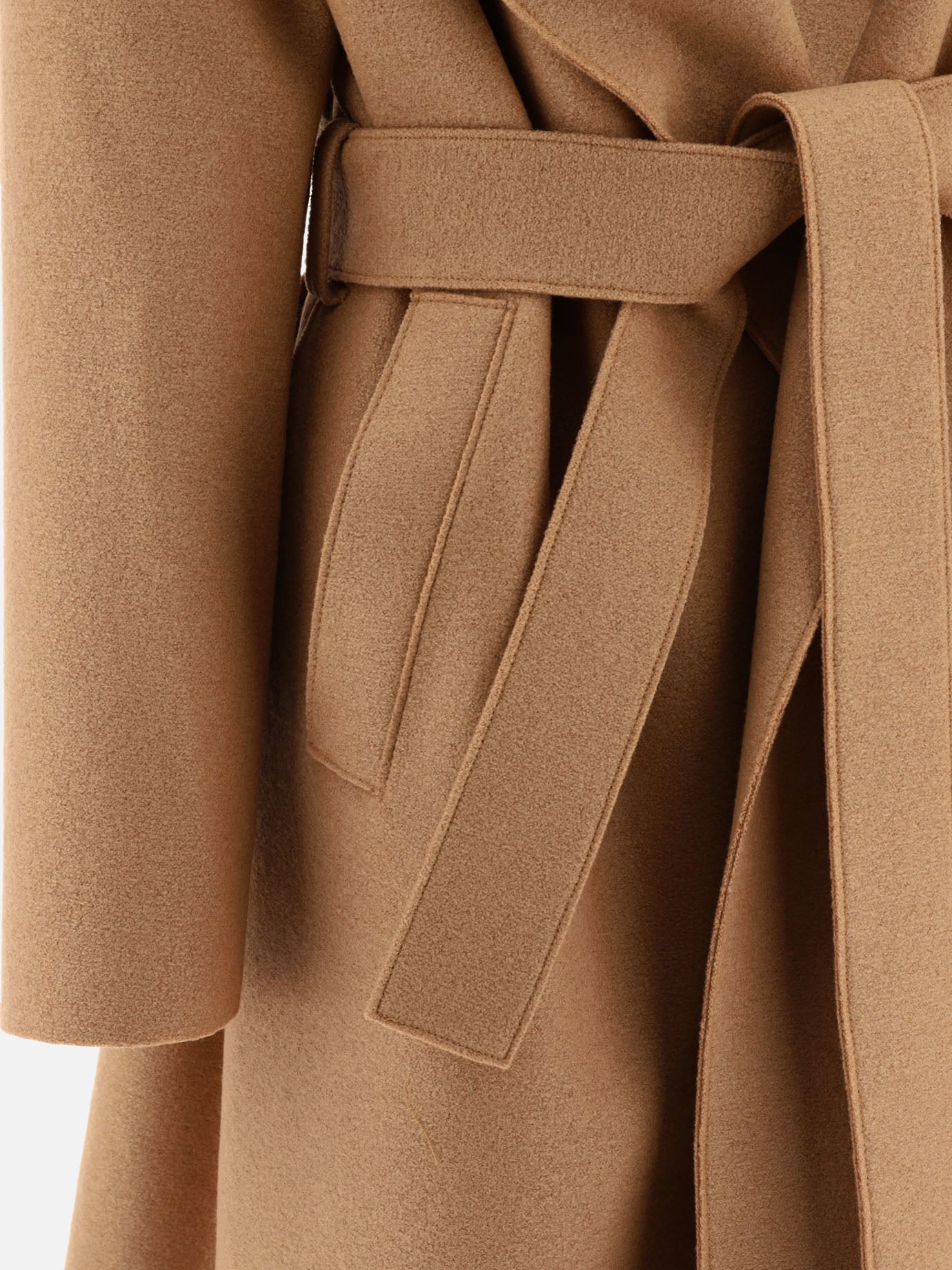 Long coats 100% virgin wool  Beige - Harris Wharf London Women | PDP | VIETTI Online Store | thumbnail_4