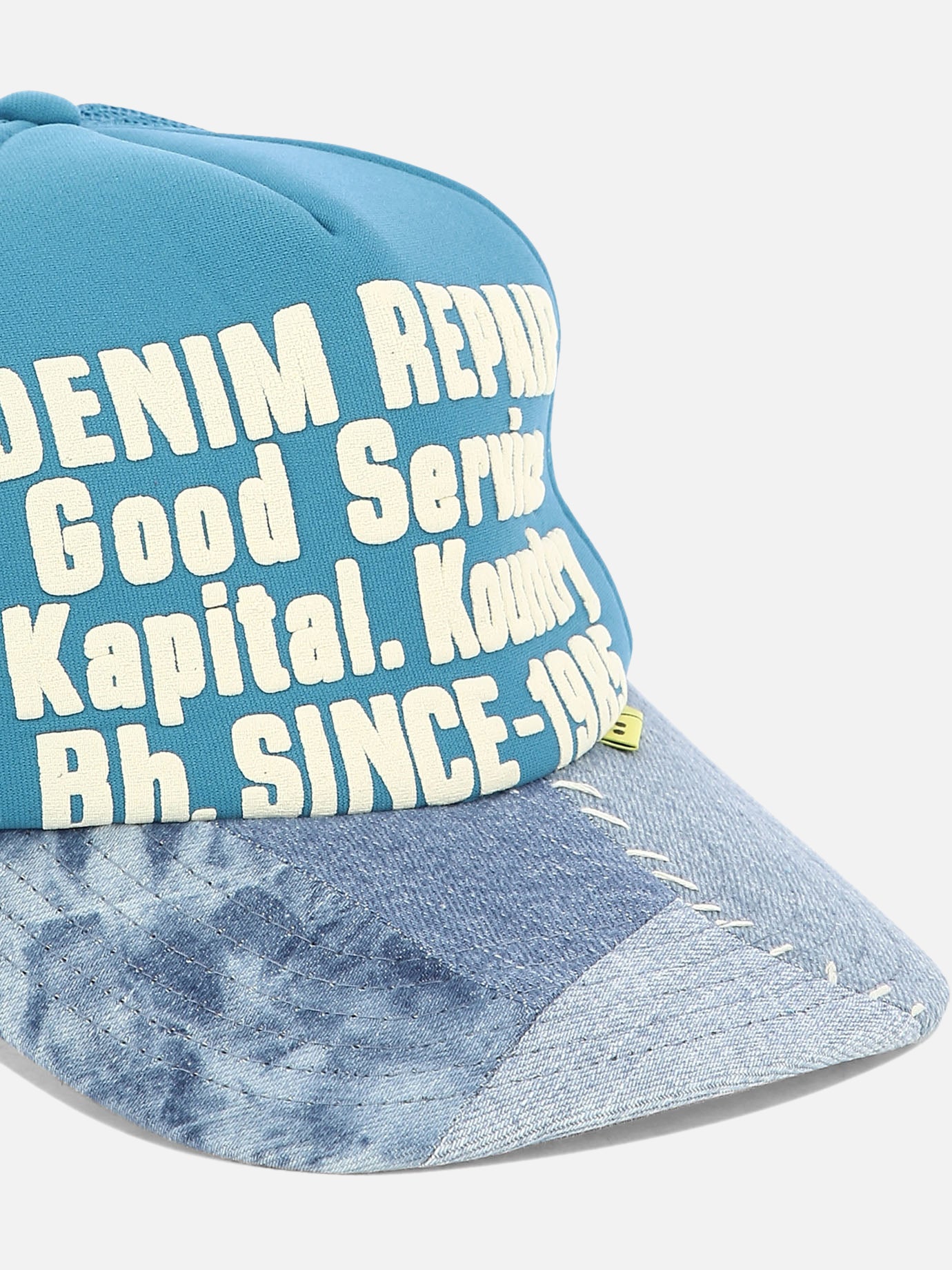 Trucker caps 100% poliestere  Light blue - KAPITAL Men | PDP | VIETTI Online Store | Zoom-Modal_4
