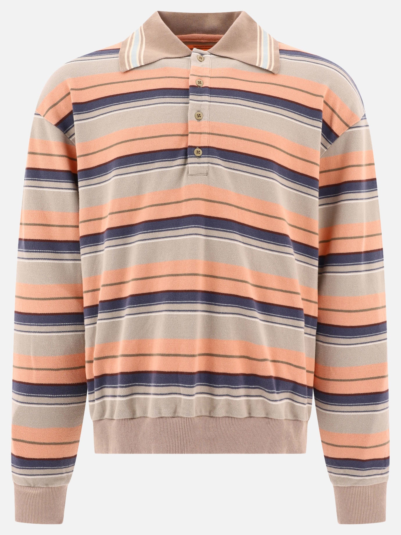 Polo shirts with buttons 100% cotone  Orange - KAPITAL Men | PDP | VIETTI Online Store | Zoom-Modal
