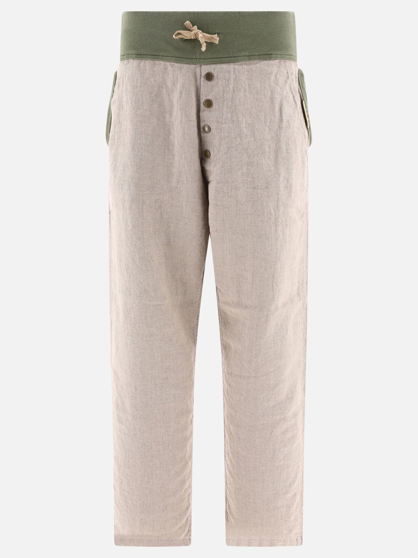 Leisure trousers 100% linen  Beige - KAPITAL Men | PDP | VIETTI Online Store | Zoom-Modal
