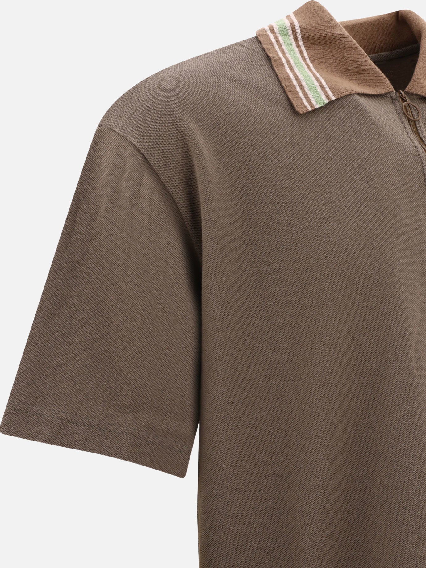 Polo shirts with buttons 100% cotton  Brown - KAPITAL Men | PDP | VIETTI Online Store | Zoom-Modal_4
