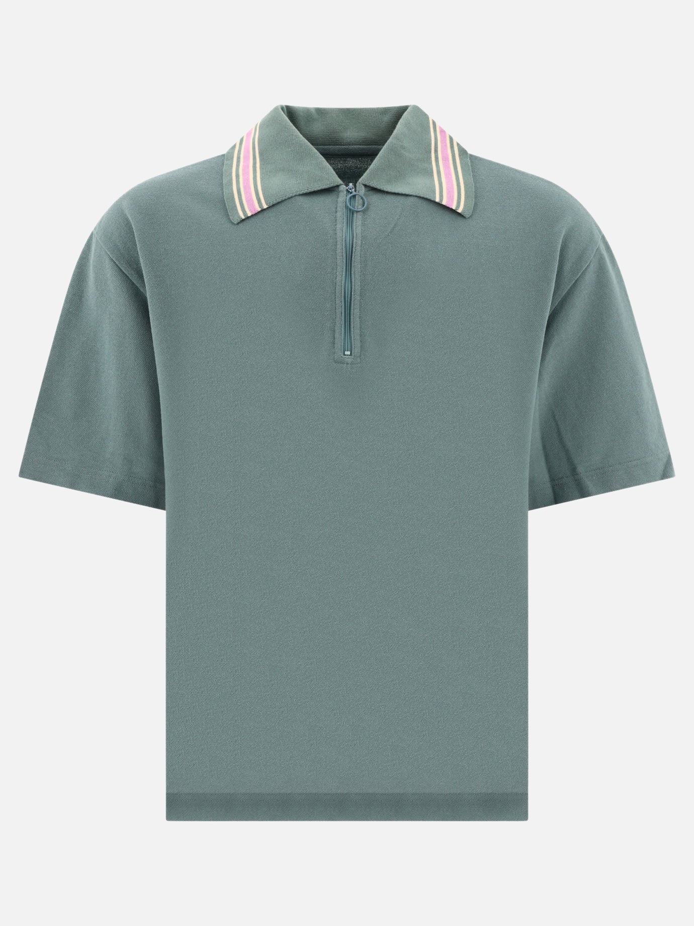 KAPITAL &quot;Zip Up&quot; polo shirt 13301796_4 Light blue thumbnail_1