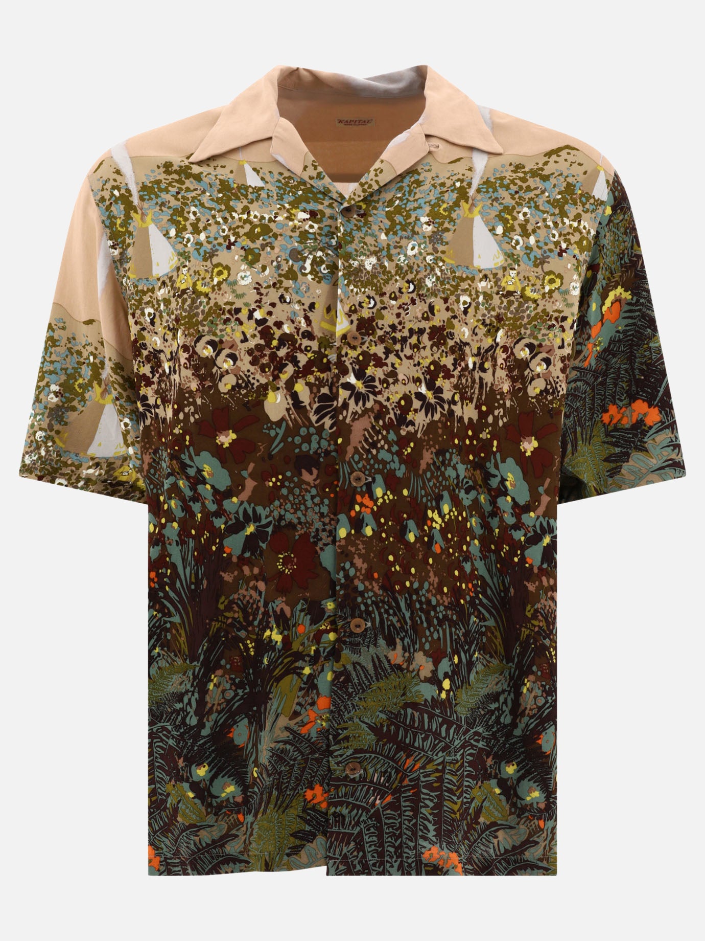 Casual shirts 100% rayon  Beige - KAPITAL Men | PDP | VIETTI Online Store | Zoom-Modal
