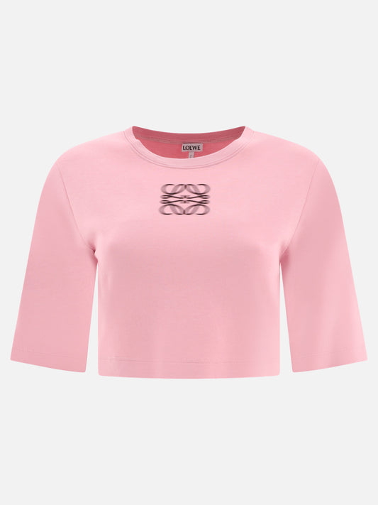 Crewneck t-shirts 80% cotton 20% polyamide  Pink - Loewe Women | PLP | VIETTI Online Store 
