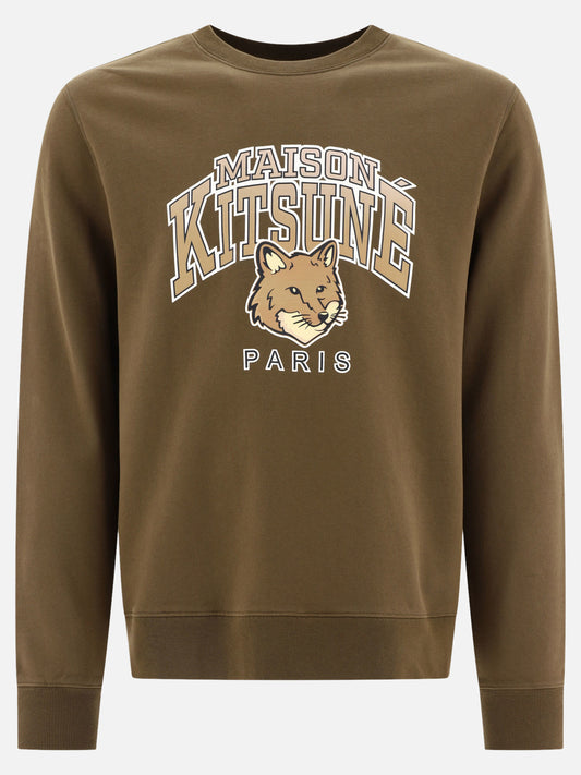 Crewnecks 100% cotone  Green - Maison Kitsuné Men | PLP | VIETTI Online Store 

