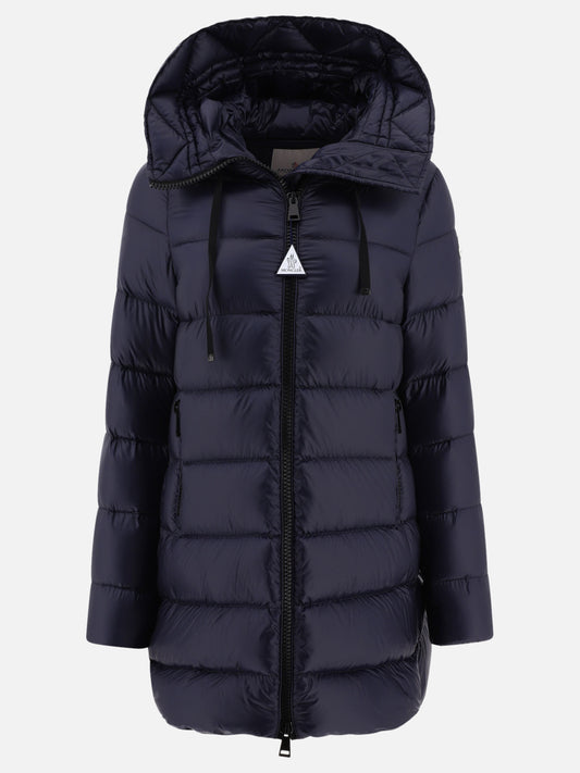 Down coats 100% poliammide - Imbottitura: piumino e piuma  Blue - Moncler Women | PLP | VIETTI Online Store 
