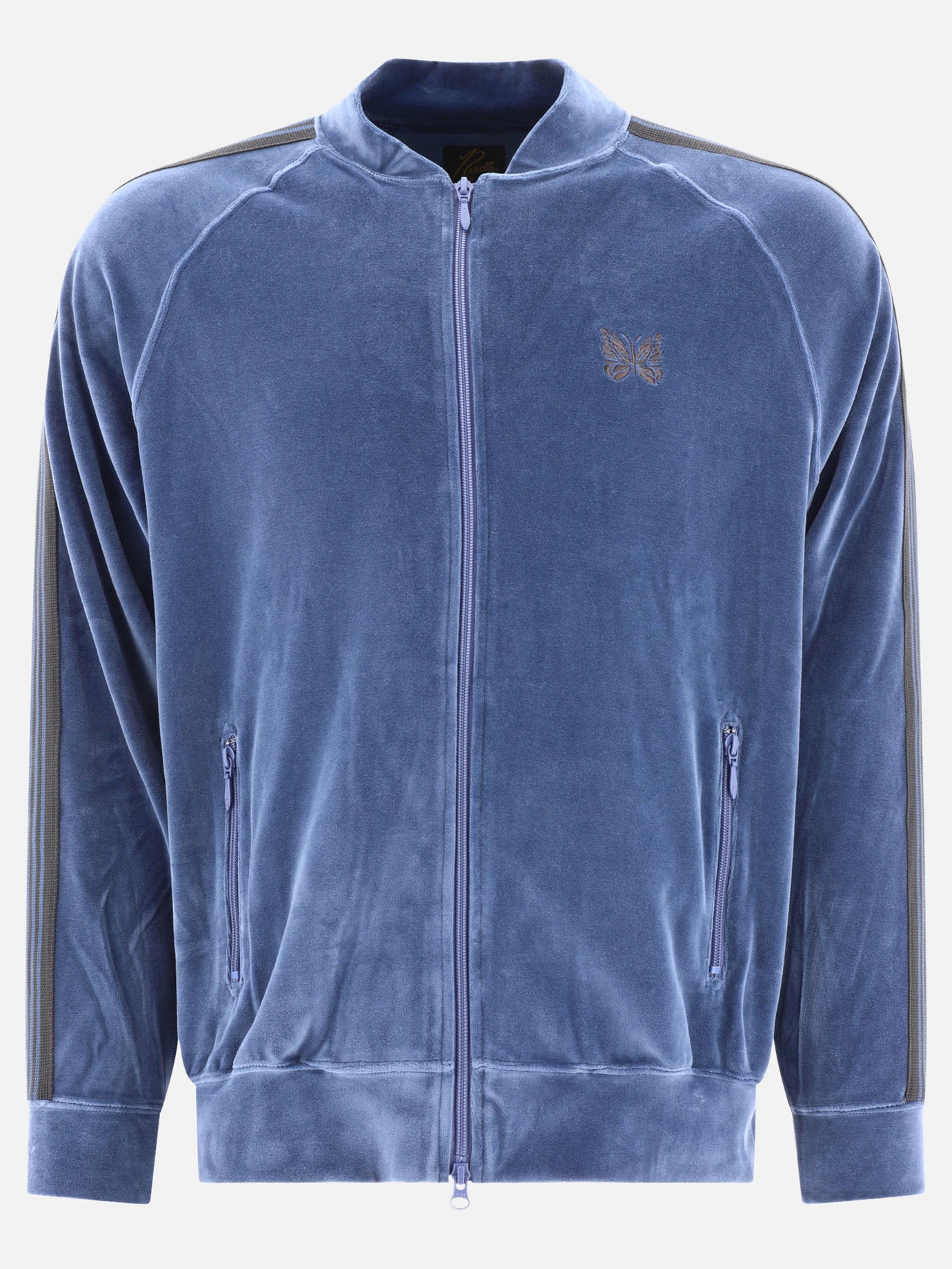 Full zip sweatshirts 77% cotton 23% polyester  Light blue - Needles Men | PDP | VIETTI Online Store | thumbnail