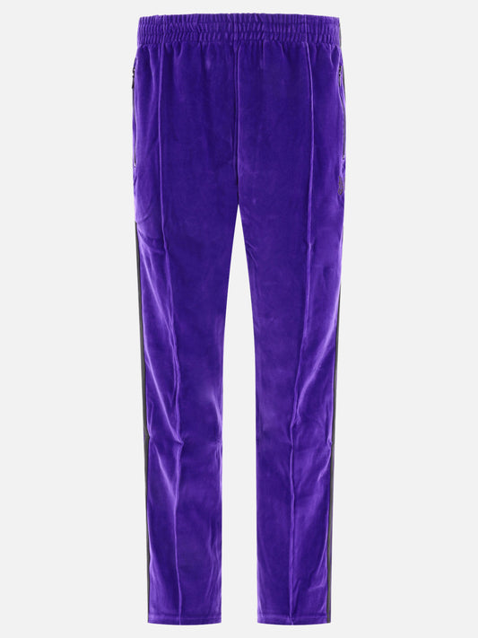 Velour track trousers