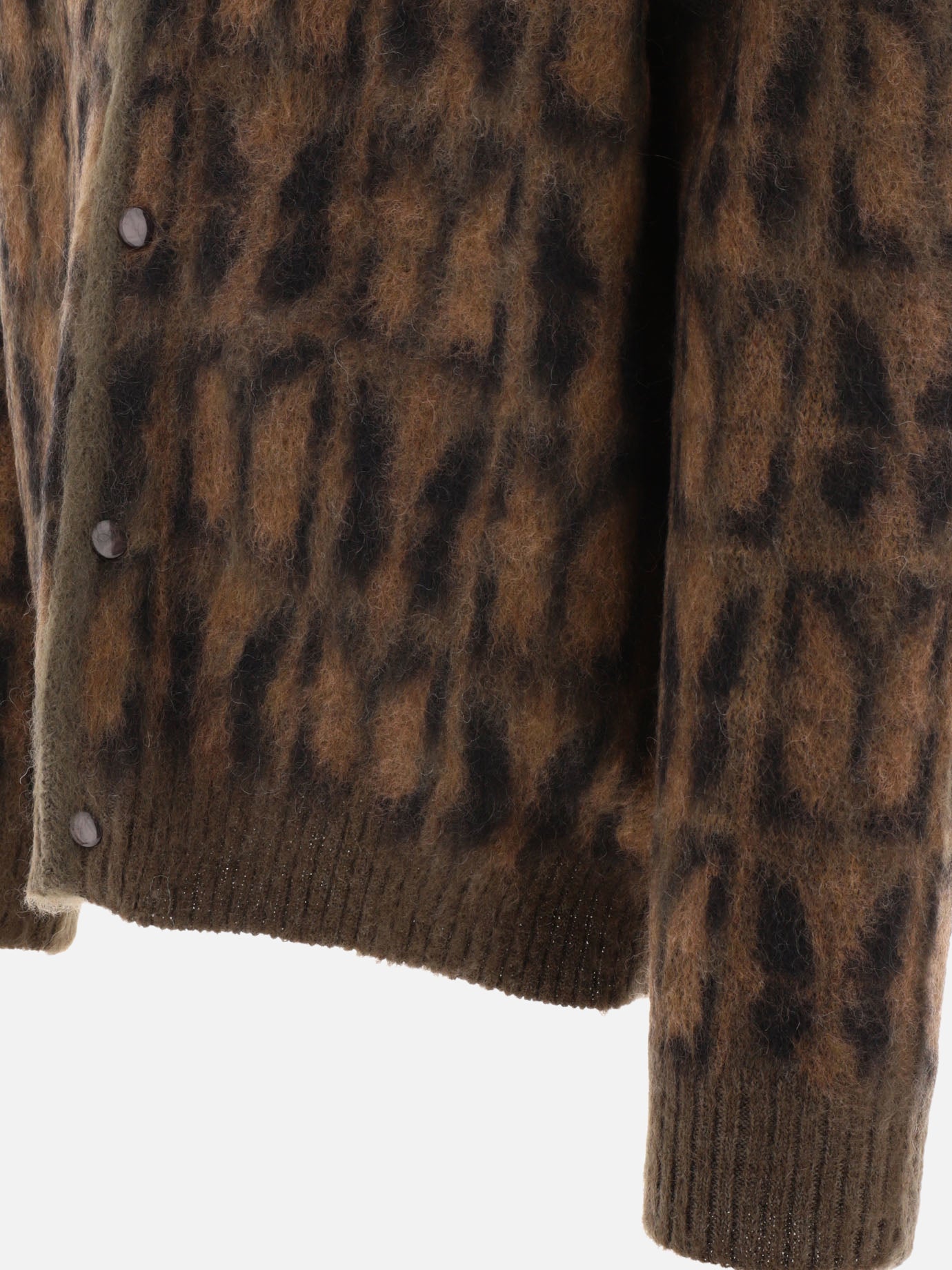 Cardigans 55% mohair 30% nylon 15% wool  Brown - Needles Men | PDP | VIETTI Online Store | thumbnail_4