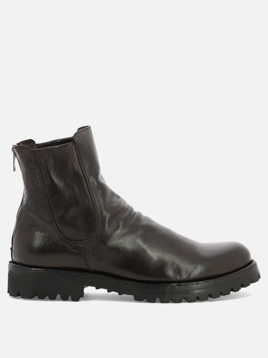 Zipped boots 100% pelle - 100% gomma  Brown - Officine Creative Men | PLP | VIETTI Online Store 
