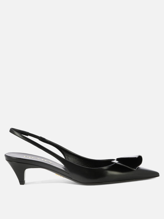 Slingbacks with logo