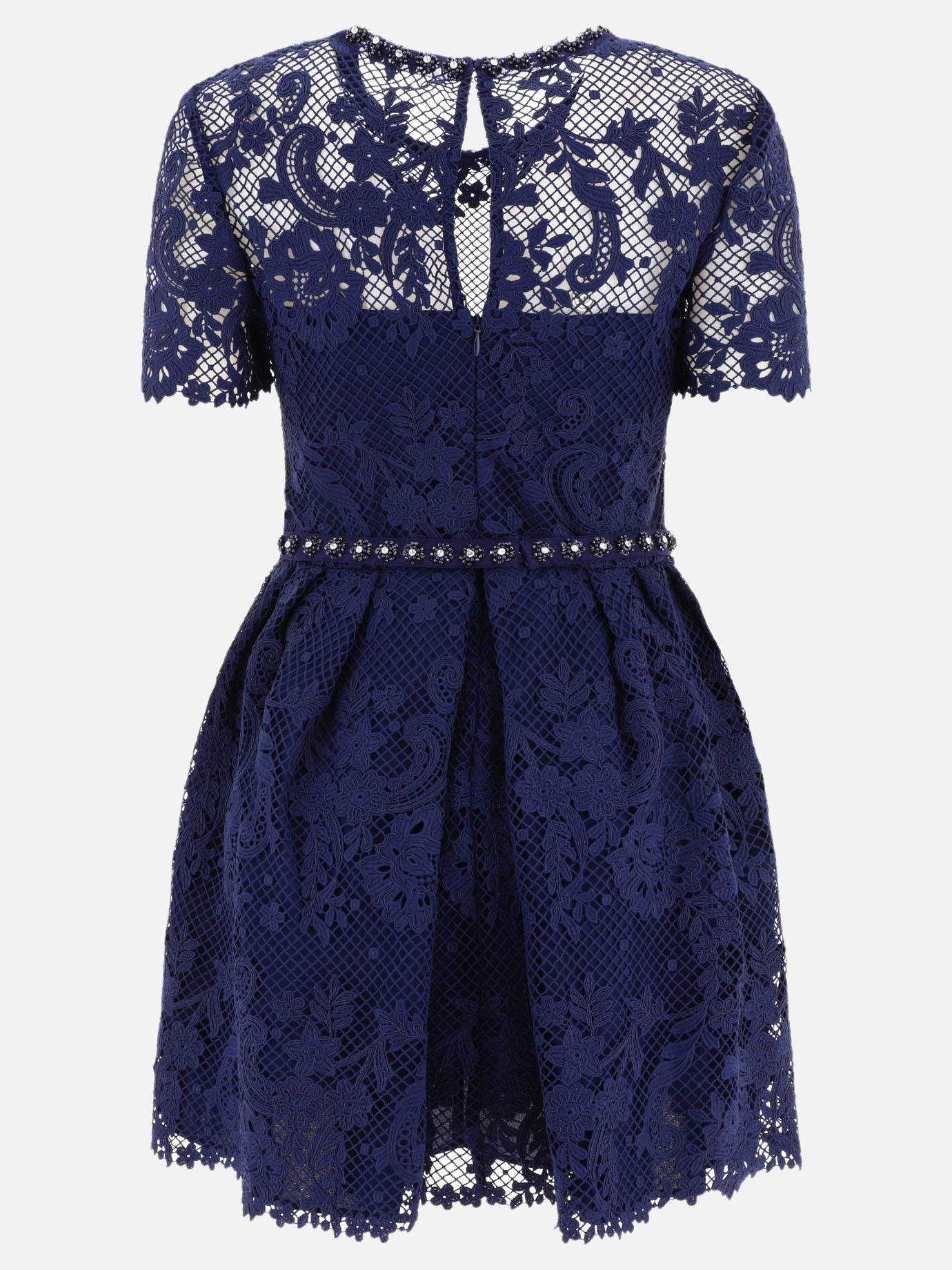 Mini dresses 100% polyester  Blue - Self-portrait Women | PDP | VIETTI Online Store | thumbnail_2