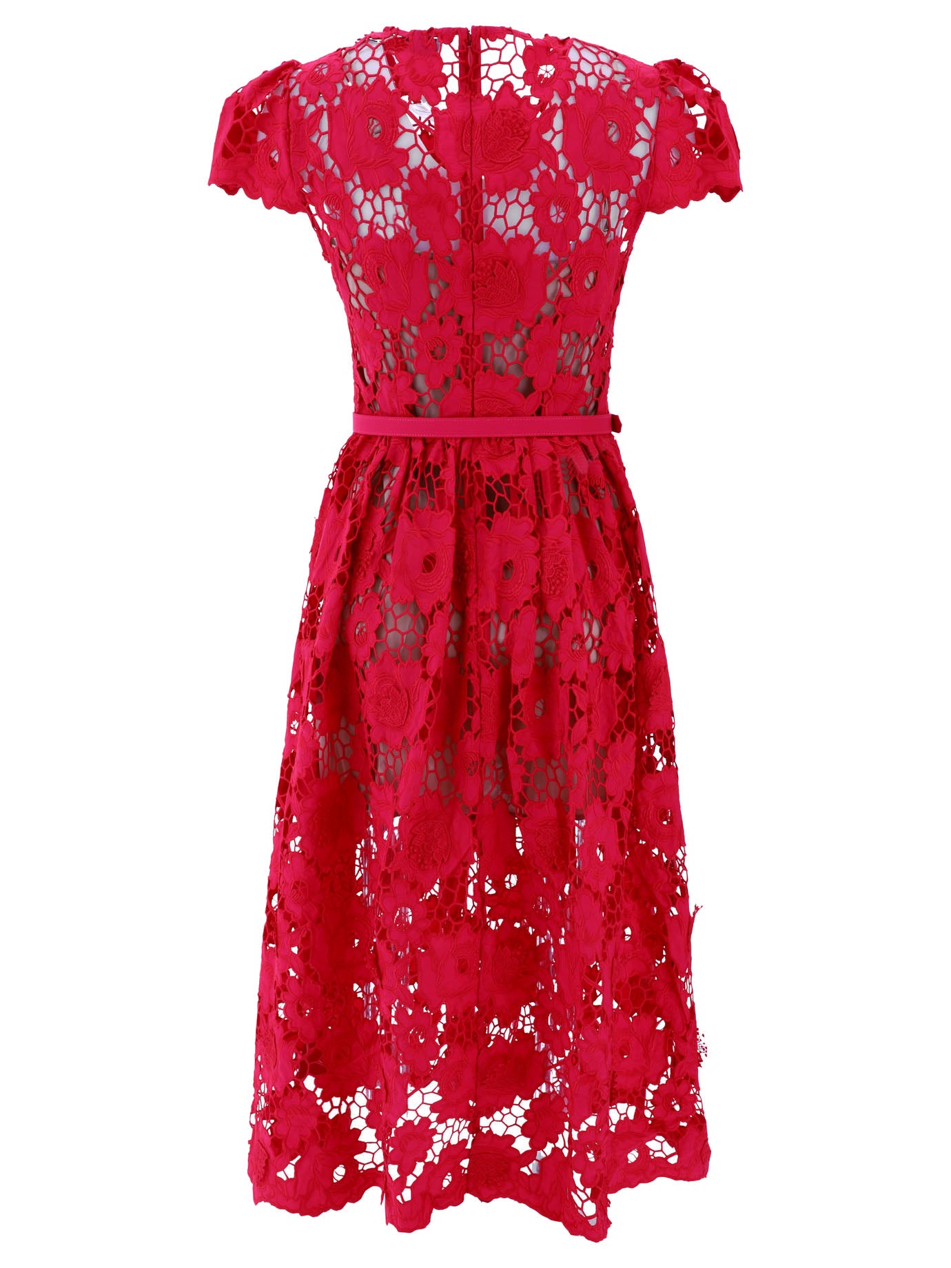 Long dresses 100% cotone  Red - Self-portrait Women | PDP | VIETTI Online Store | Zoom-Modal_2
