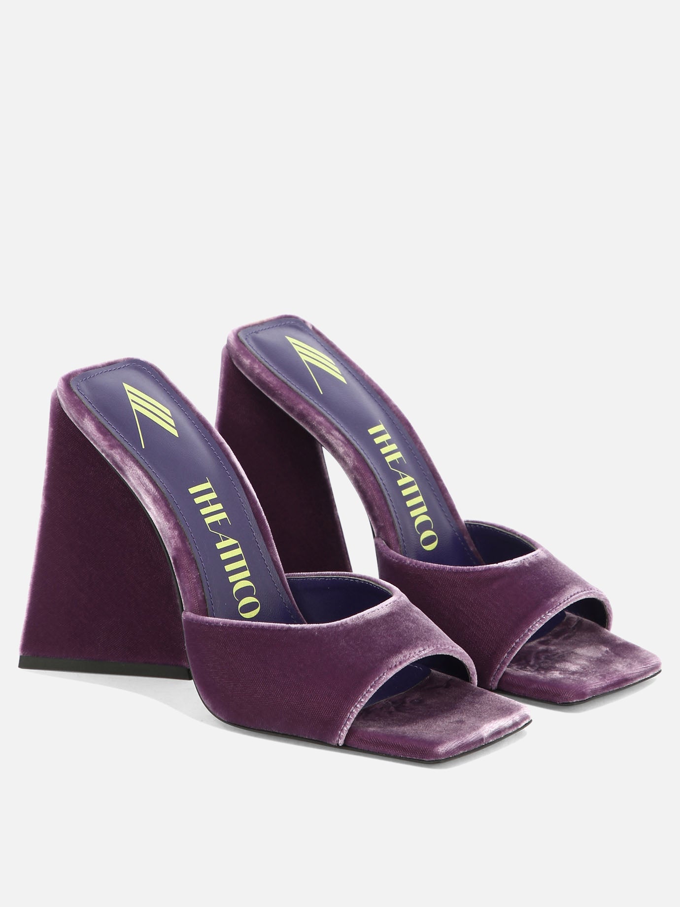 Heeled sandals 100% velluto - 100% cuoio  Purple - The Attico Women | PDP | VIETTI Online Store | Zoom-Modal_2
