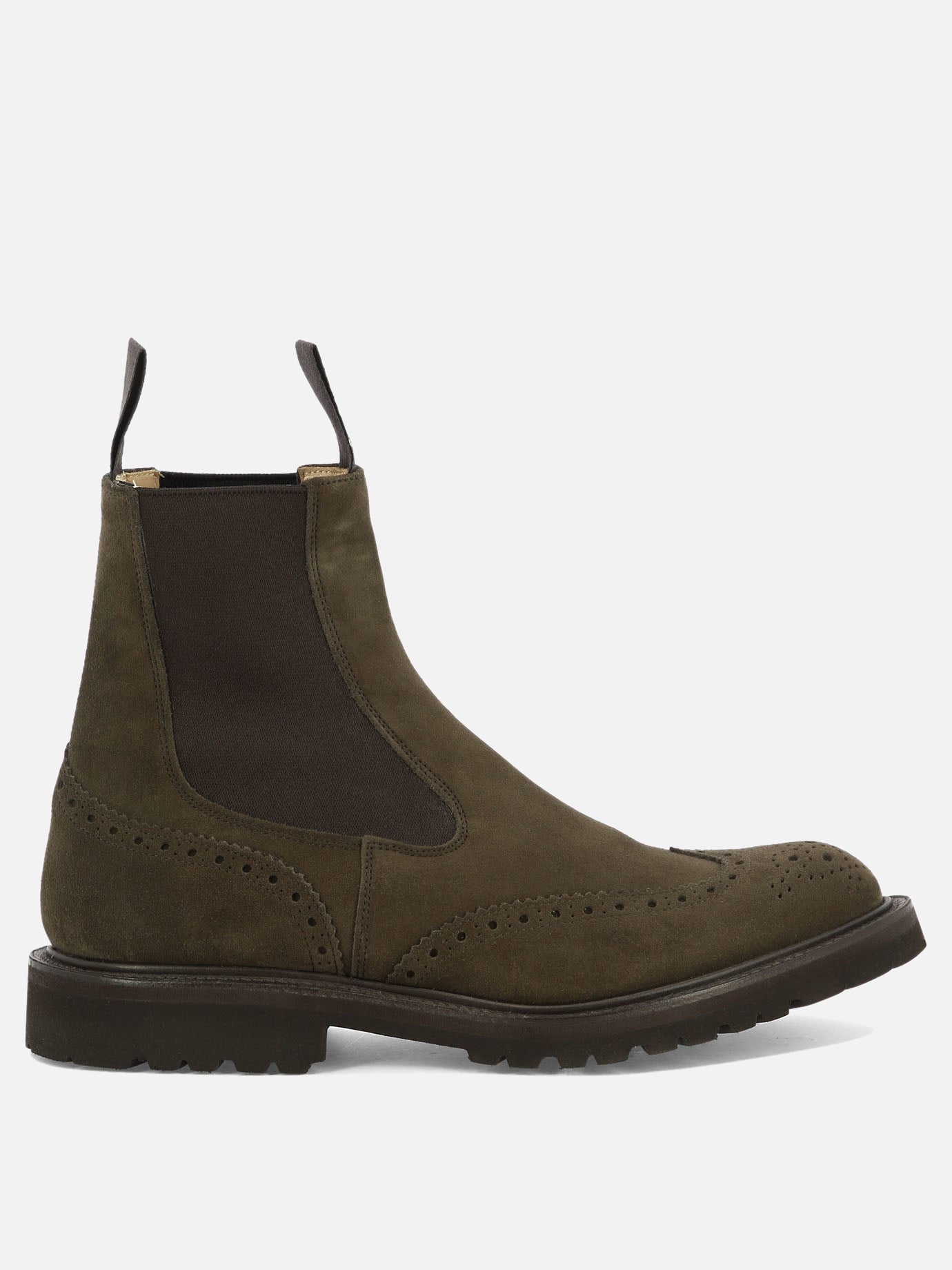 Chelsea boots 100% scamosciato - 100% gomma  Brown - Tricker's Men | PDP | VIETTI Online Store | Zoom-Modal
