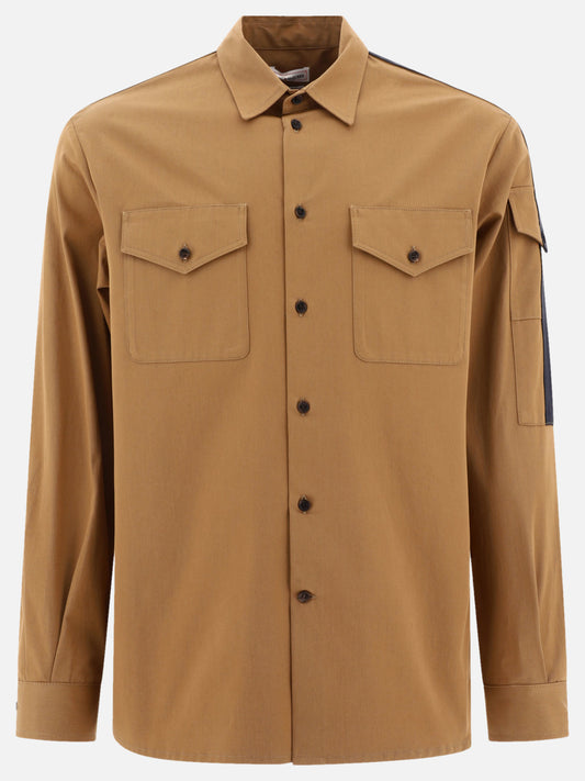 Overshirt jackets Solid colour  Brown - Alexander McQueen Men | PLP | VIETTI Online Store 
