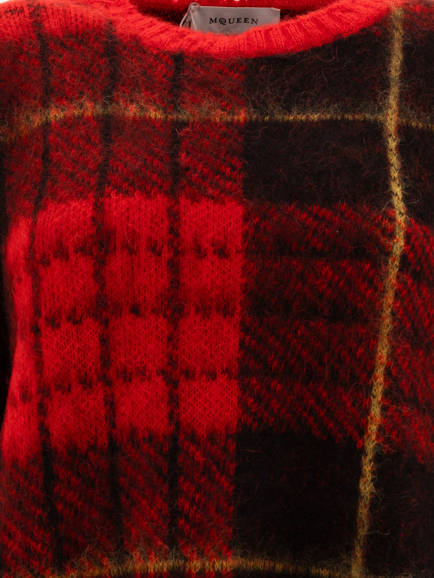 Alexander McQueen "Tartan Distressed" sweater Red