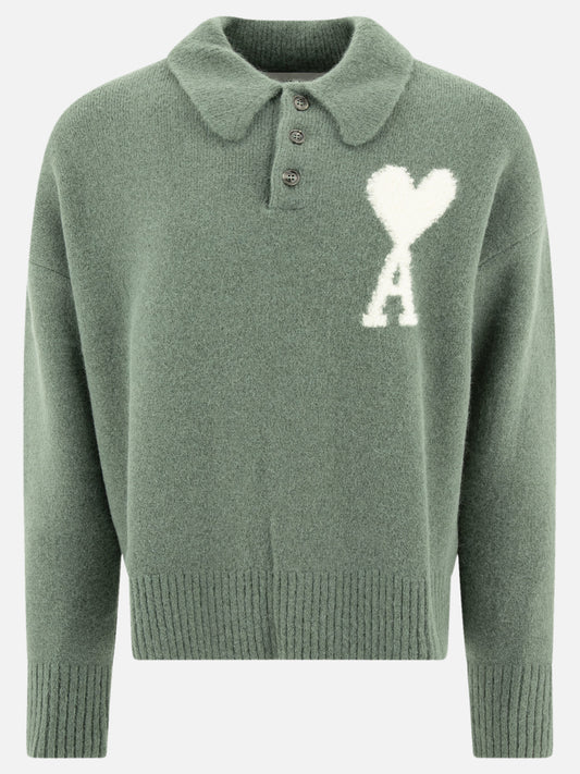 Polo shirts with buttons Solid colour  Green - Ami Paris Men | PLP | VIETTI Online Store 
