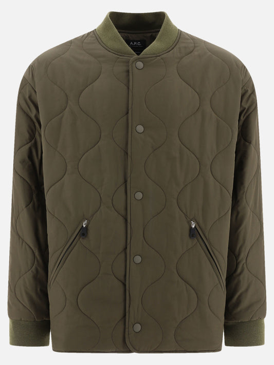 Quilted & Utility Jackets Solid colour  Green - A.P.C. Men | PLP | VIETTI Online Store 
