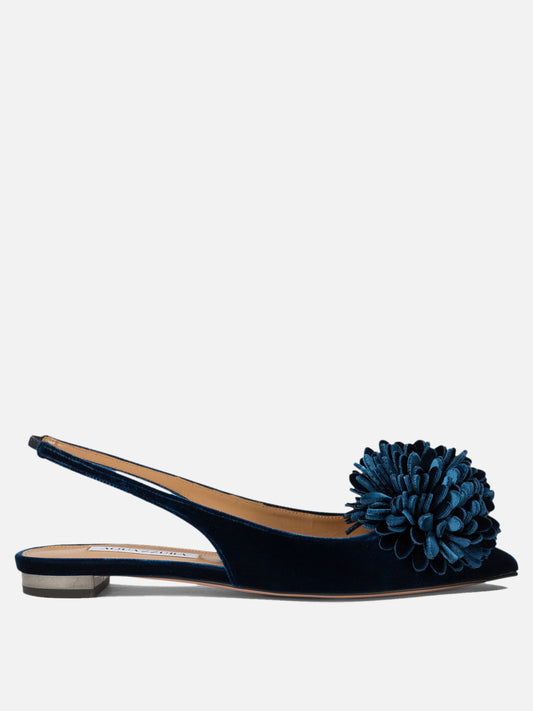 Aquazzura "Couturier" slingback flats Blue