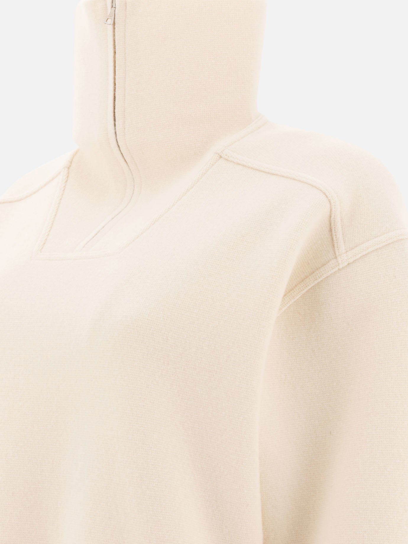 Half zip sweaters Solid colour  White - Auralee Women | PDP | VIETTI Online Store | thumbnail_4