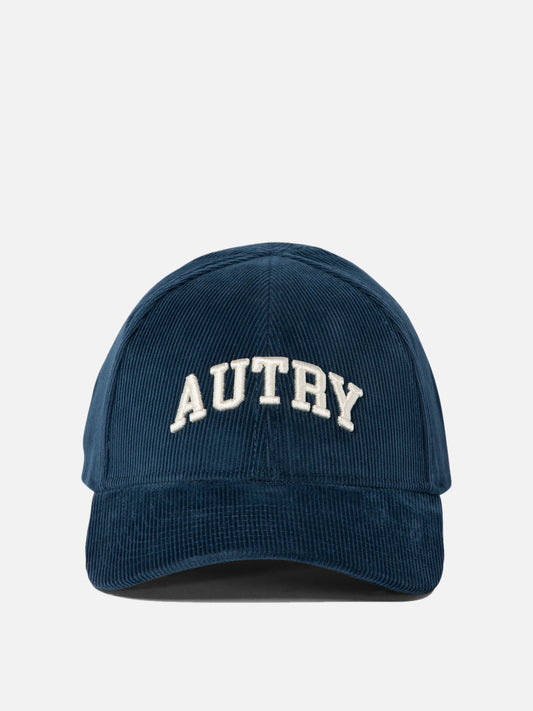 Autry Corduroy baseball cap with embroidery Blue