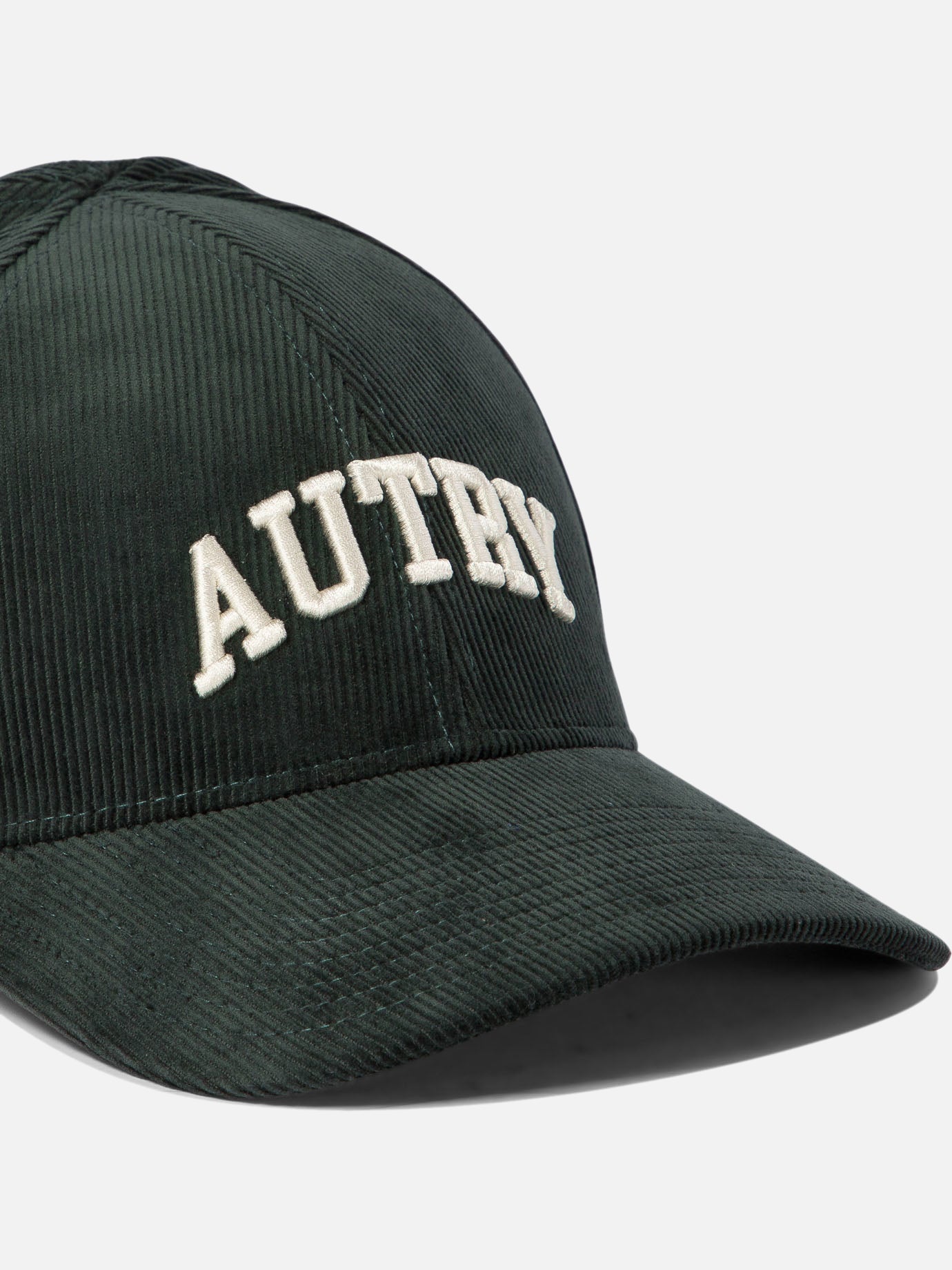 Autry Corduroy baseball cap with embroidery Green