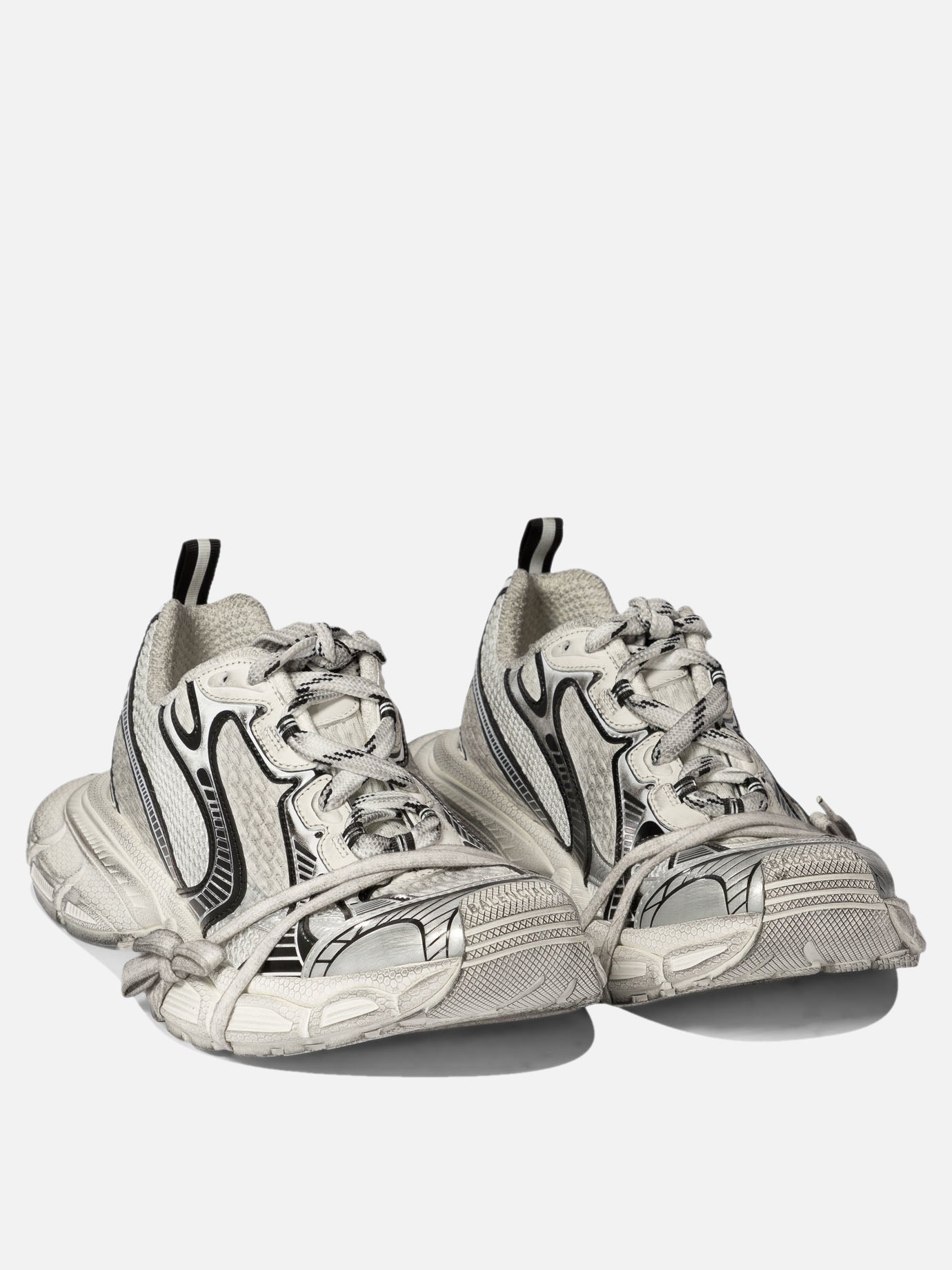 Low top sneakers 55% polyurethane 45% polyester - 100% rubber  White - Balenciaga Men | PDP | VIETTI Online Store | thumbnail_2