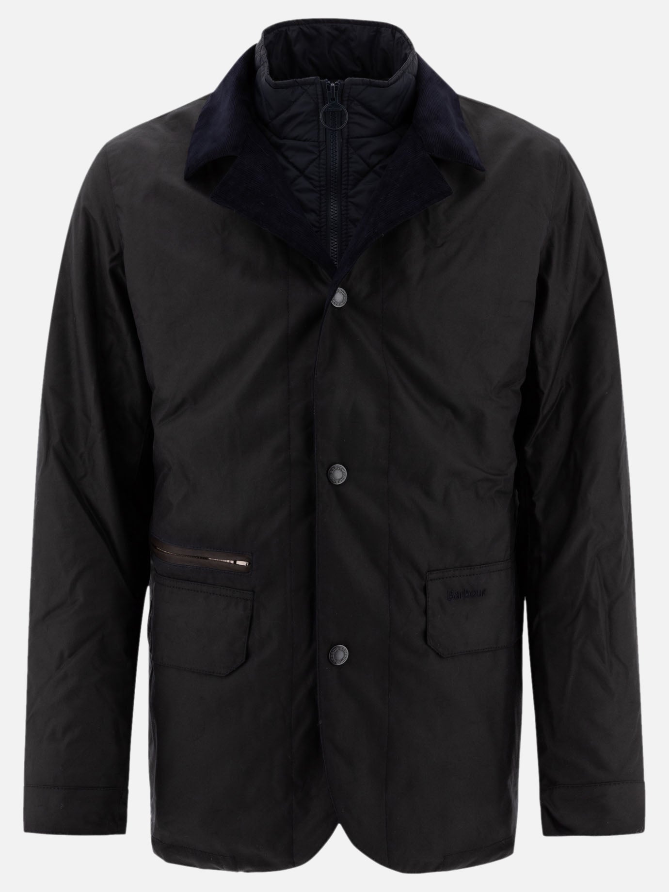 Quilted & Utility Jackets Solid colour  Blue - Barbour Men | PDP | VIETTI Online Store | Zoom-Modal
