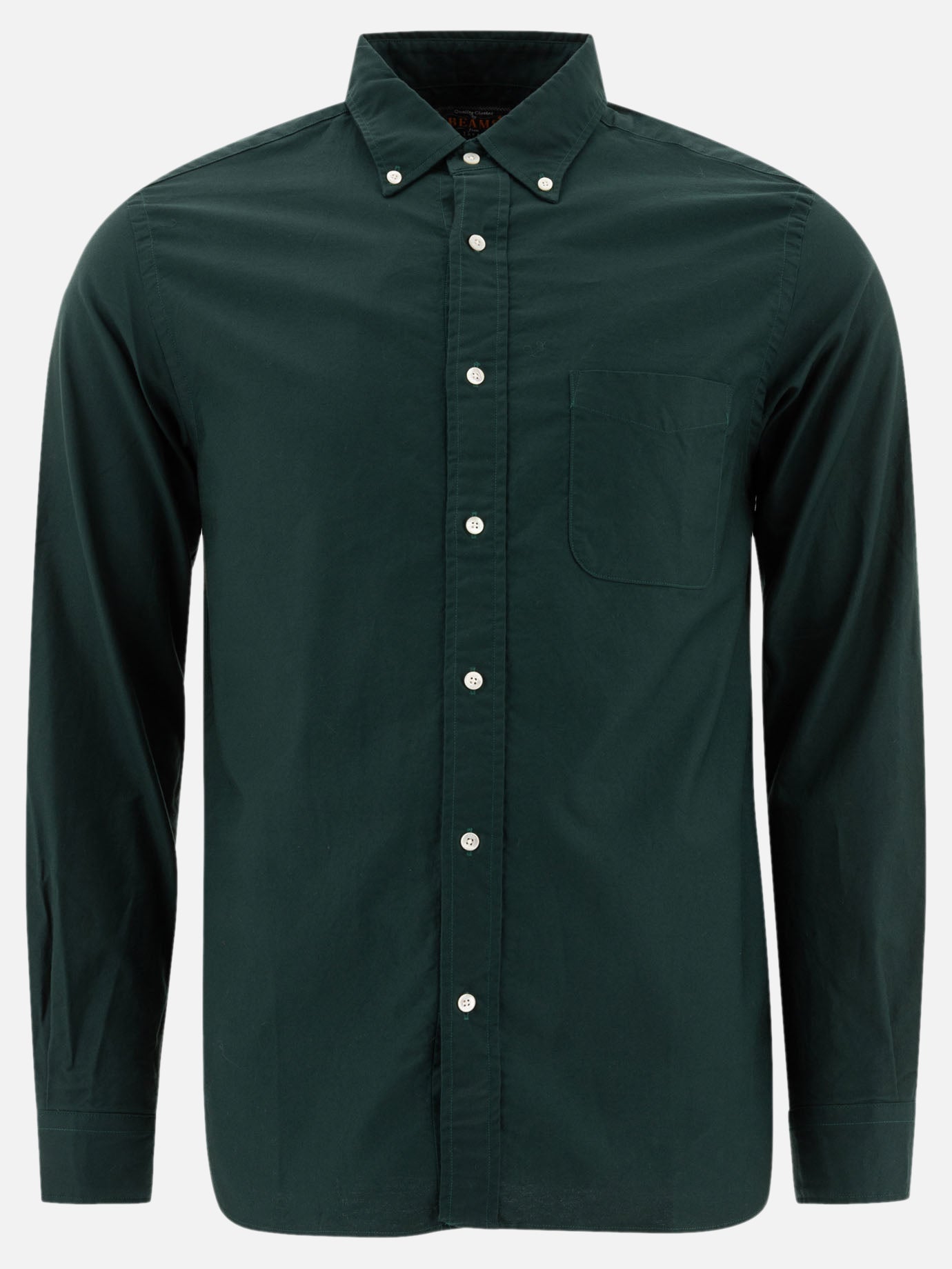 Casual shirts Solid colour  Green - Beams Plus Men | PDP | VIETTI Online Store | Zoom-Modal
