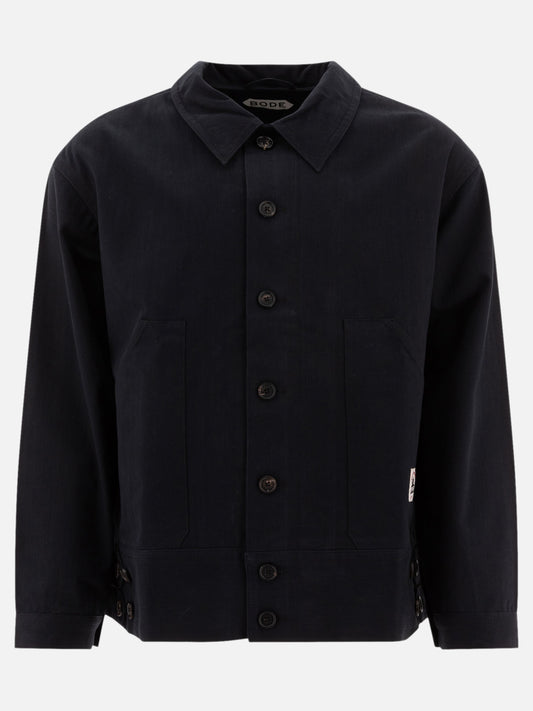 Quilted & Utility Jackets Solid colour  Black - Bode Men | PLP | VIETTI Online Store 
