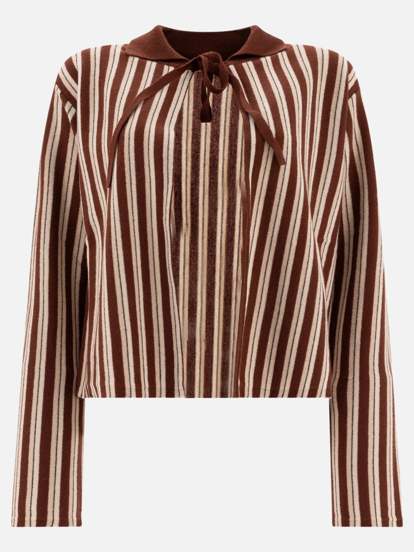 Bode "Hogan Stripe" cardigan Brown