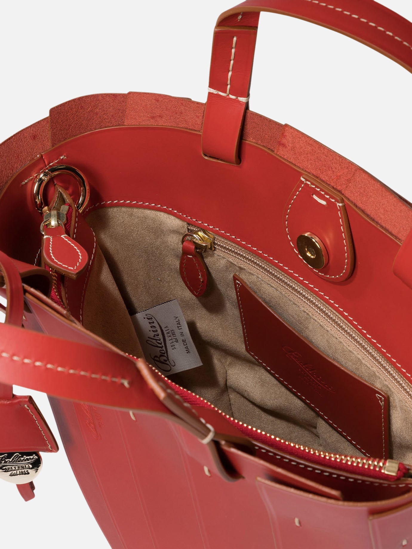 Medium bags 100% leather  Red - Boldrini Selleria Women | PDP | VIETTI Online Store | Zoom-Modal_5
