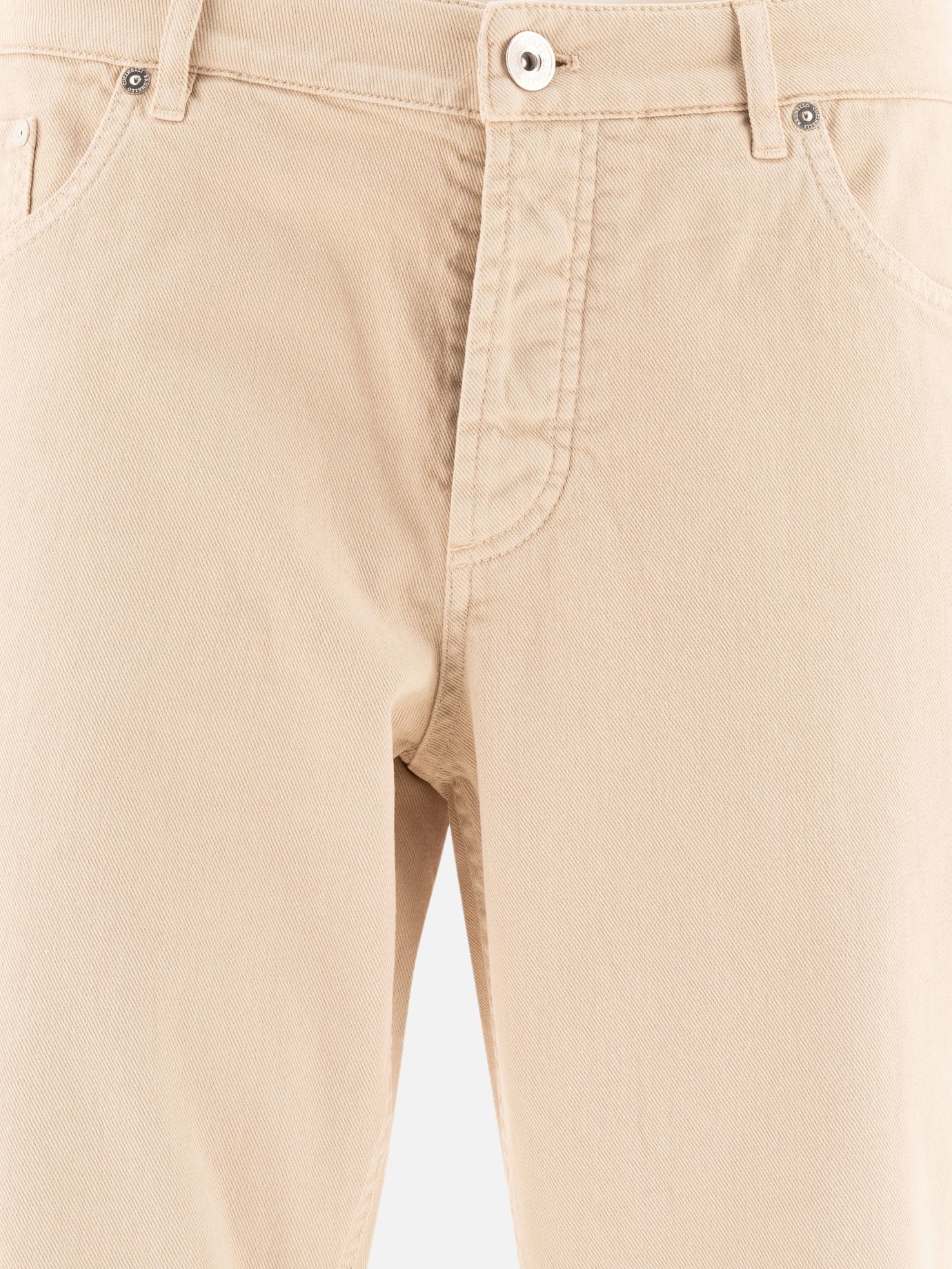 Brunello Cucinelli Garment-dyed trousers Beige