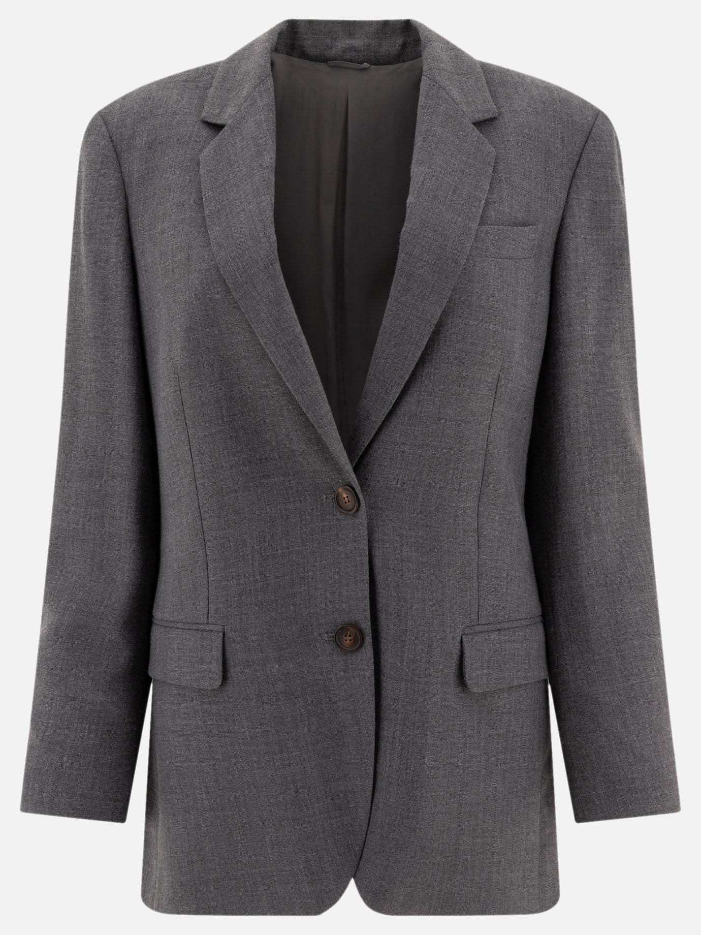 Blazers Solid colour  Grey - Brunello Cucinelli Women | PDP | VIETTI Online Store | thumbnail