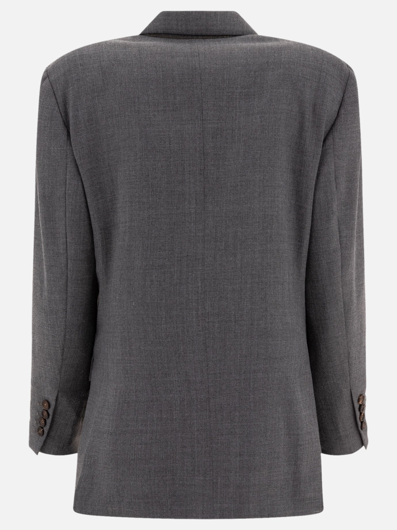 Blazers Solid colour  Grey - Brunello Cucinelli Women | PDP | VIETTI Online Store | thumbnail_2