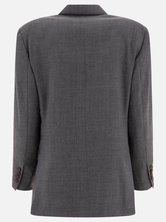 Blazers Solid colour  Grey - Brunello Cucinelli Women | PLP | VIETTI Online Store | 2
