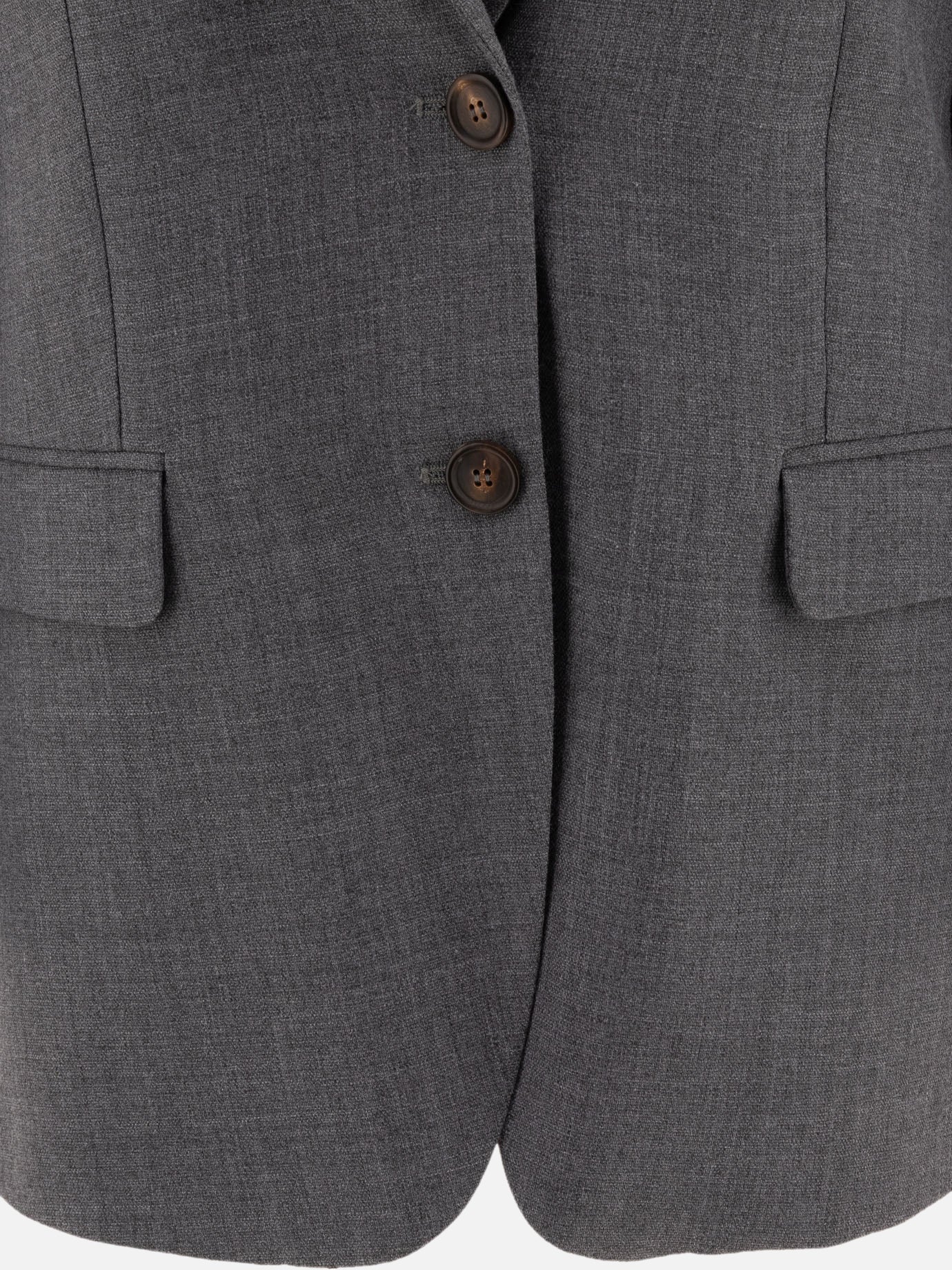 Blazers Solid colour  Grey - Brunello Cucinelli Women | PDP | VIETTI Online Store | Zoom-Modal_3
