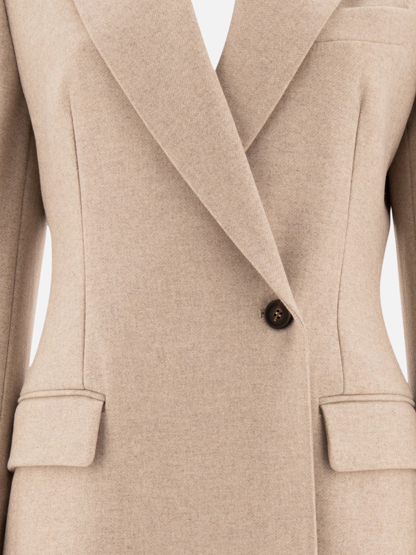 Long coats Solid colour  Beige - Brunello Cucinelli Women | PDP | VIETTI Online Store | Zoom-Modal_3
