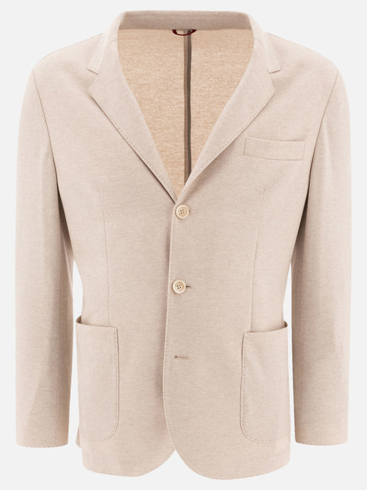 Blazers Solid colour  Beige - Brunello Cucinelli Men | PLP | VIETTI Online Store 

