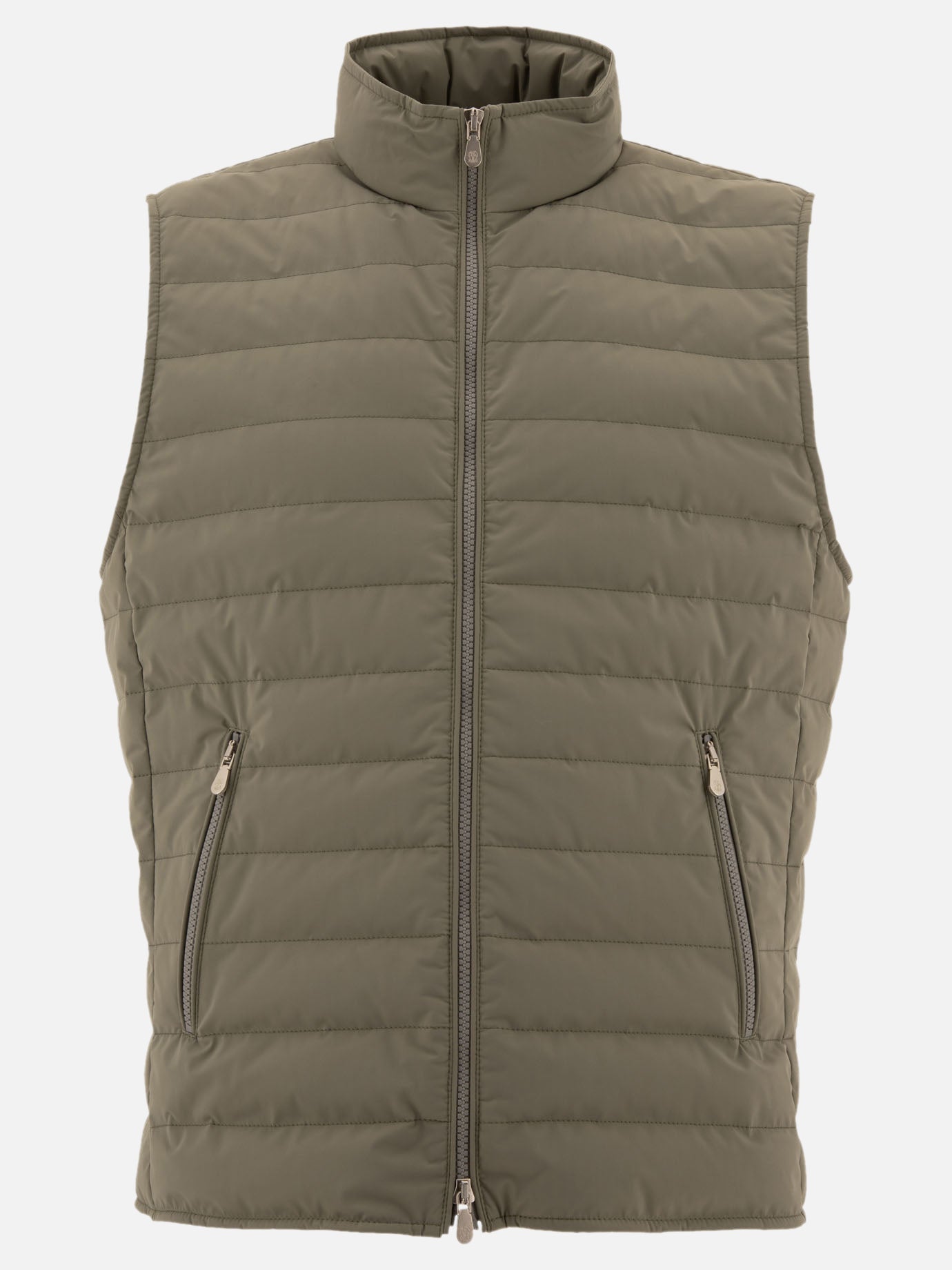 Vest jackets Solid colour  Green - Brunello Cucinelli Men | PDP | VIETTI Online Store | thumbnail