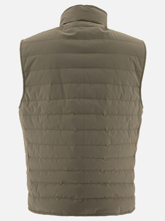 Vest jackets Solid colour  Green - Brunello Cucinelli Men | PLP | VIETTI Online Store | 2
