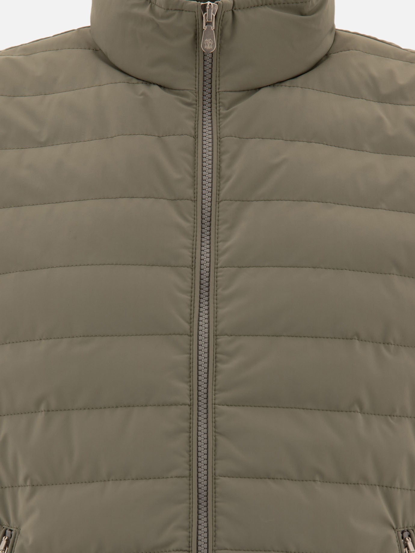 Vest jackets Solid colour  Green - Brunello Cucinelli Men | PDP | VIETTI Online Store | thumbnail_3