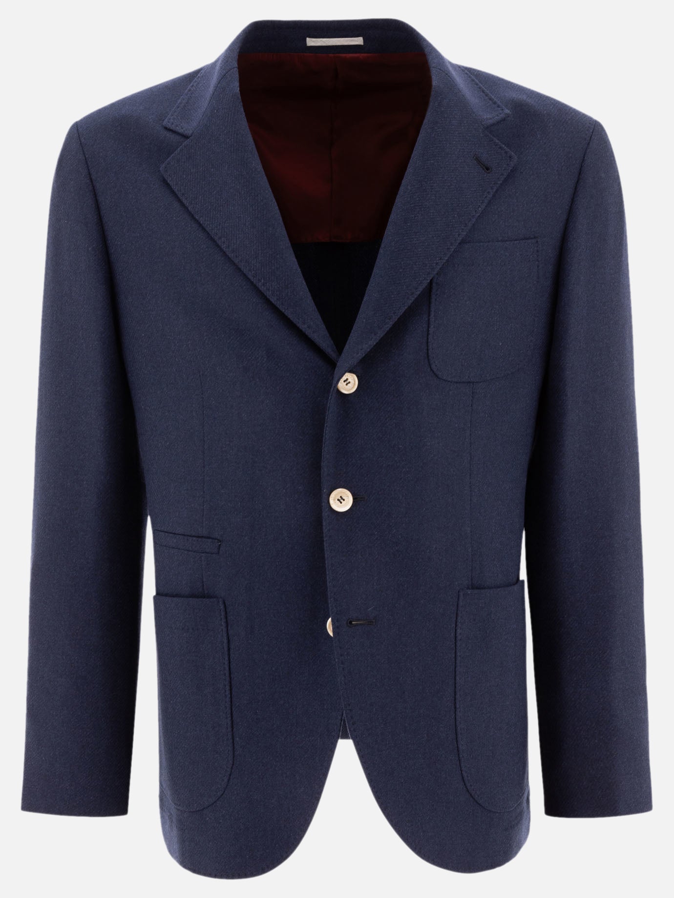 Blazers Solid colour  Blue - Brunello Cucinelli Men | PDP | VIETTI Online Store | thumbnail