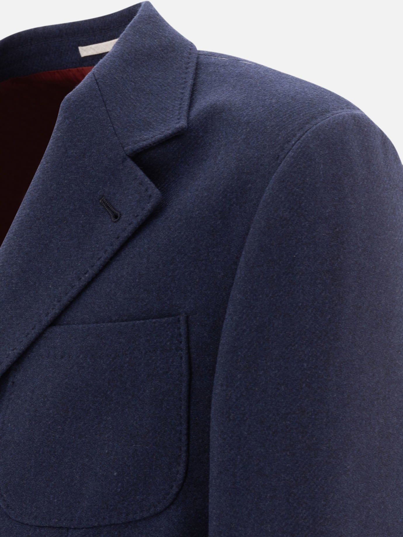 Blazers Solid colour  Blue - Brunello Cucinelli Men | PDP | VIETTI Online Store | thumbnail_4