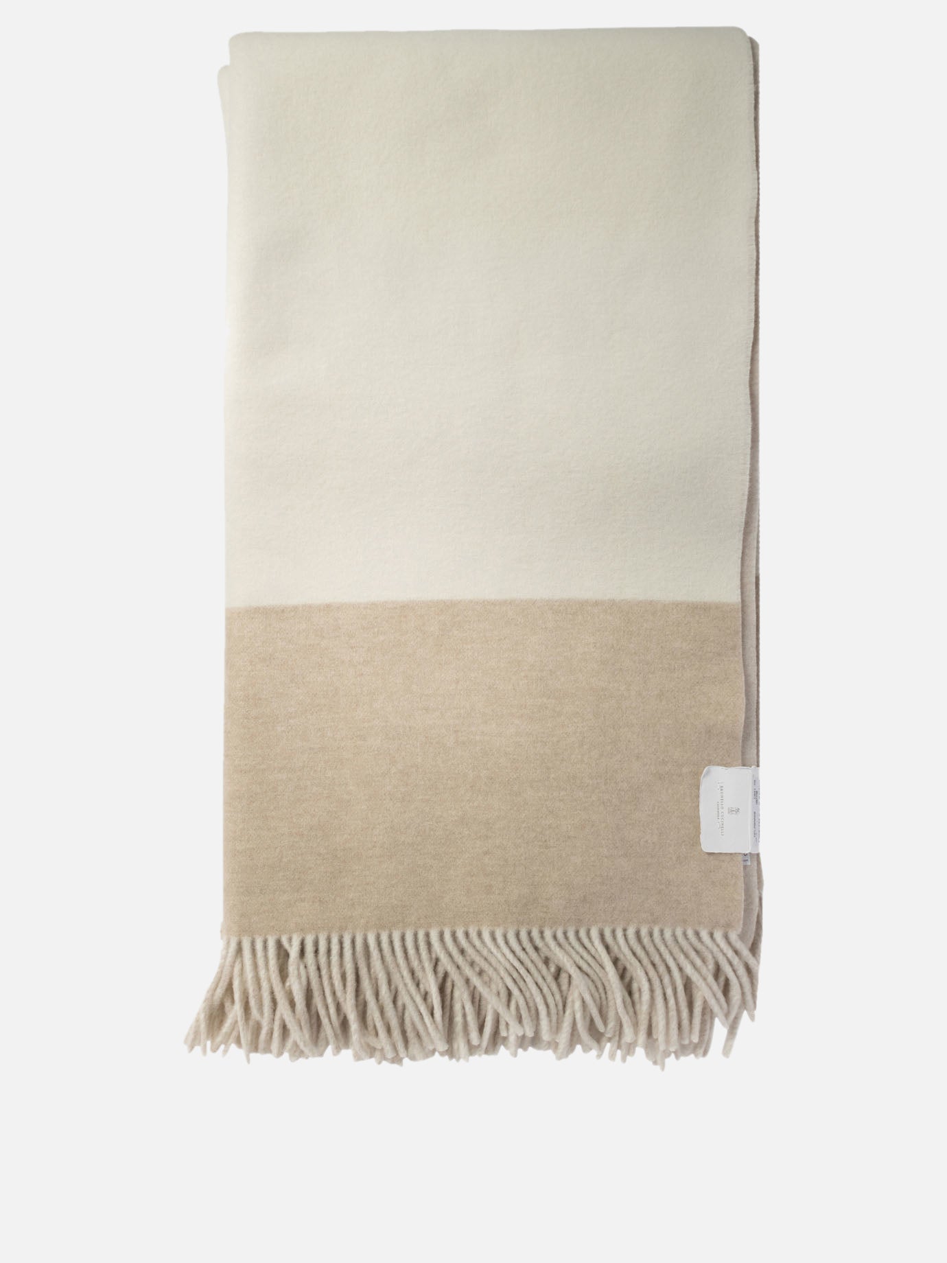 Blankets 100% cashmere  Beige - Brunello Cucinelli Woman | PDP | VIETTI Online Store | thumbnail