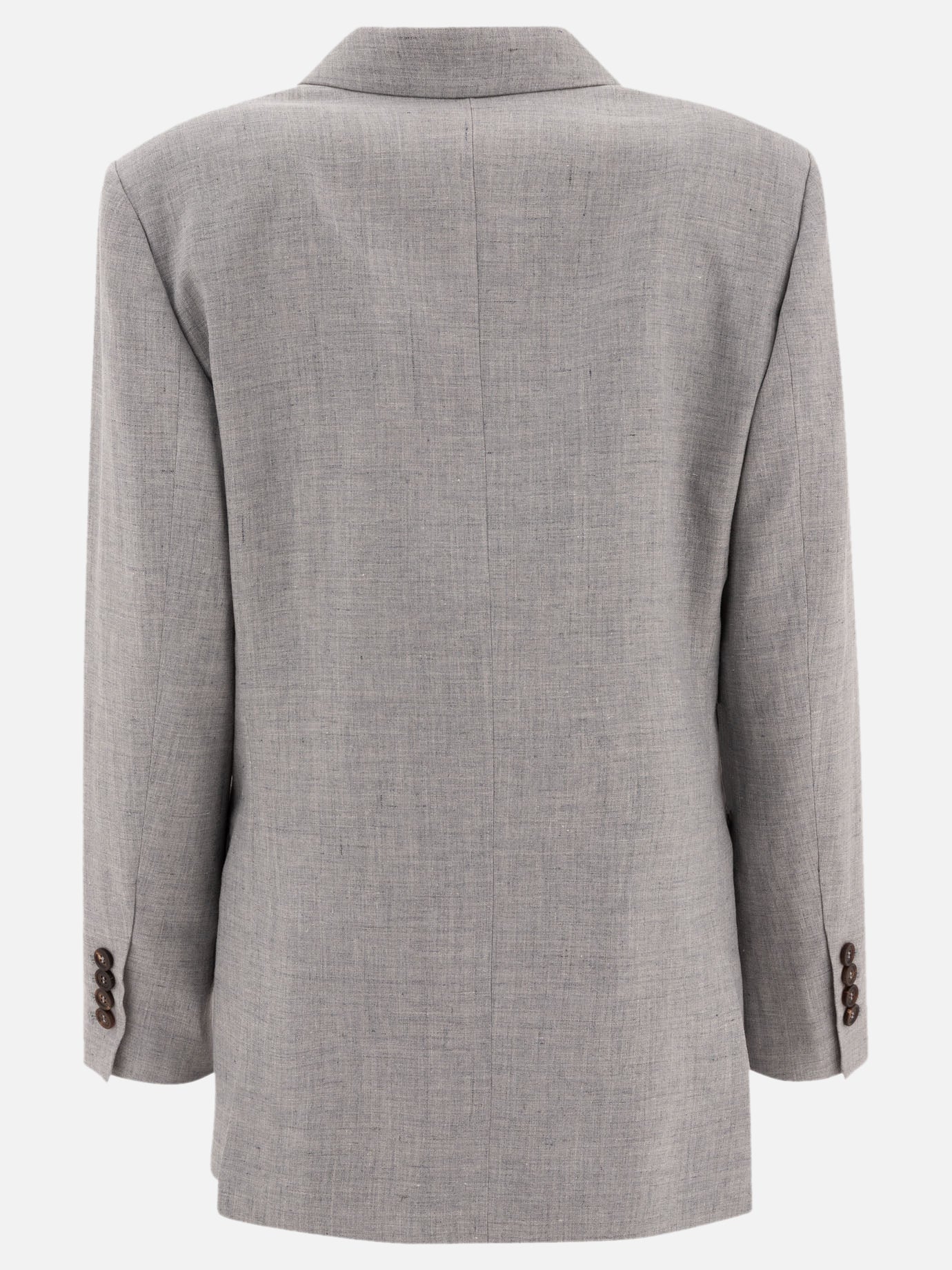 Blazers Solid colour  Grey - Brunello Cucinelli Women | PDP | VIETTI Online Store | thumbnail_2